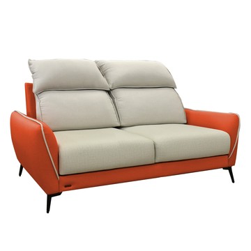 IHouse-品克 爆Q頭枕+椅墊滑軌 2人座獨立筒沙發 奧地利涼感布+貓抓皮(可拆洗)清新冰河