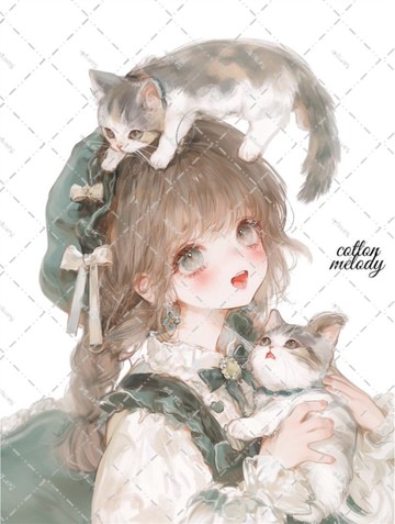 original sticker no.6367 人物貼紙 原創貼紙 人物貼紙 女孩貼紙 原創人物貼紙