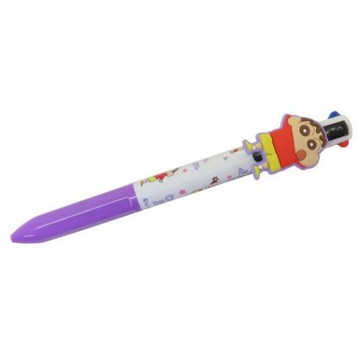 大賀屋 日本 蠟筆小新 四色筆 原子筆 黑筆 紅筆 綠筆 藍筆 紓壓筆 日本文具 J00054512