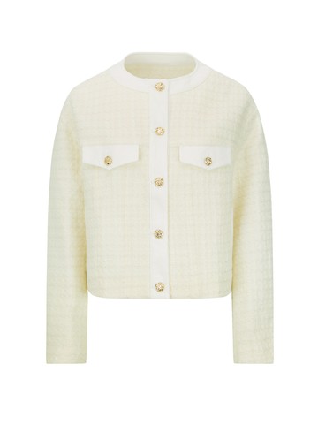 Logo Embroidery Tweed Jacket