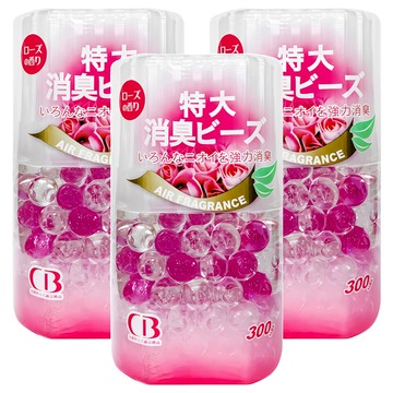 EMO 特大型消臭珠 玫瑰香  300g  3罐