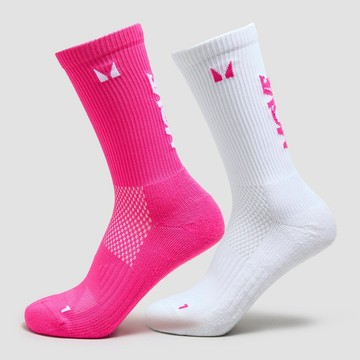 MP Move Club Running Socks (2 pack) - Candy Pink - UK 2-5