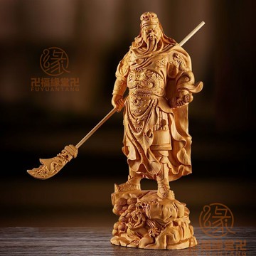 🙏🏻結緣小物🙏🏻關公木鵰 關公擺飾 守財崖柏木鵰關公武財神橫刀關公鎮宅居家車載飾品實木擺件工藝品擺件