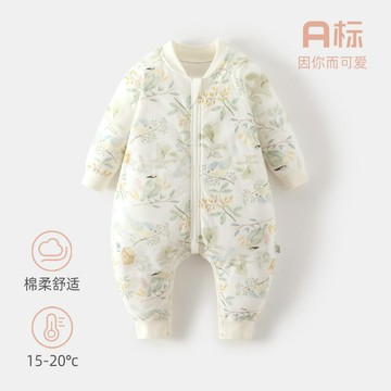 寶寶睡袋秋冬款新生兒睡衣小月齡寶寶拉鏈防踢被50克夾棉嬰兒睡袋鑫弘-萌寶童裝可開發票