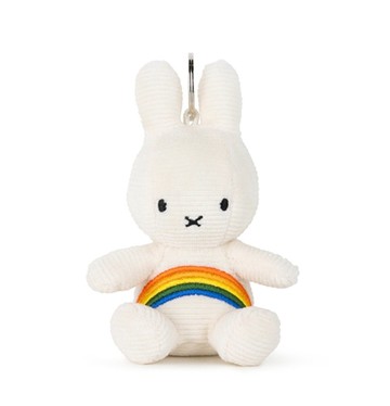 荷蘭 Bon Ton Toys | Miffy 米飛兔 鑰匙圈 彩虹 10cm