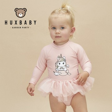 澳洲 Huxbaby 夏日粉獨角獸泳裝