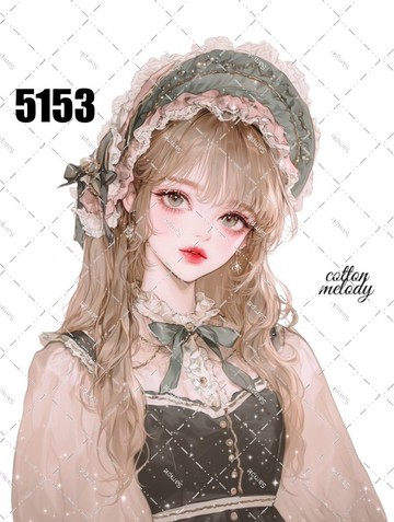 original sticker no.5153 人物貼紙 原創貼紙 原創人物貼紙 裝飾貼紙 cotton melody