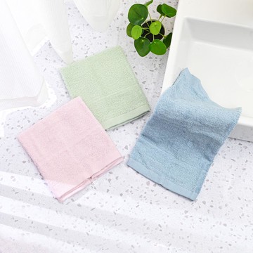 蜻蜓牌高級素色紳士有機棉方巾-多款任選