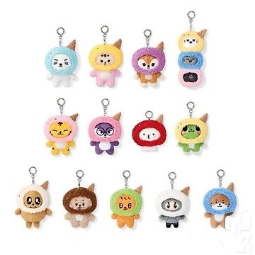 ⭐韓國代購正版⭐SEVENTEEN毛絨掛件 MINITEEN甜筒頭套玩偶鑰匙掛飾追星小禮物熱賣典藏