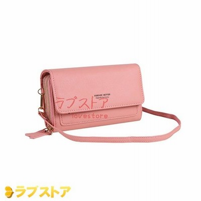 スマホポーチ 入れたまま操作 ショルダーバッグ ポシェット 斜めがけ 2way レディース ウォレット お財布ポーチ 通帳ケース 人気