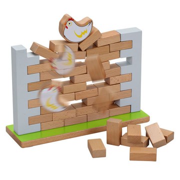 【德國 classic world 客來喜經典木玩】木製母雞疊疊樂 幼兒益智玩具