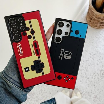 任天堂SWITCH仿真游戲機適用三星s26ultra手機殼s25ultra保護套立體浮雕三星s24ultra創意個性男女S23+防摔殼