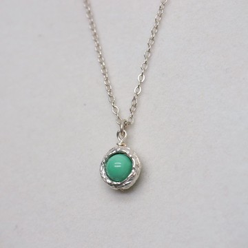 天然綠松石純銀項鍊 -  免費禮物包裝