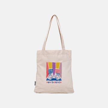 NEW BALANCE 帆布包 NB 彩色 運動鞋 塗鴉 托特包 包包 LAB51503AS3