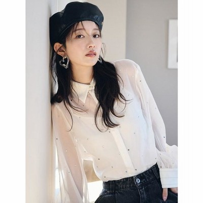 LILY BROWN ビジューレイヤーシャツブラウス LILY BROWN ビジューレイヤーシャツブラウス LILY BROWN（リリー