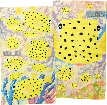 盒子魚多用途頭巾(雙面圖案)