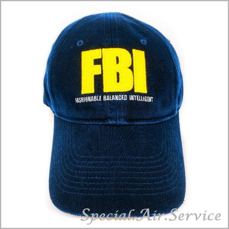 BALENCIAGA バレンシアガ コットンキャップ HAT FBI CAP ネイビー