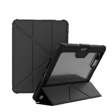 iPad Air13加厚保護套防摔12.9保護殼鏡頭滑蓋ipad pro 11軍工殼折疊皮套休眠殼2024 13 Pro支架橫豎折疊