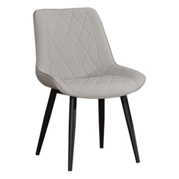 文創集 貝戴透氣皮革美型餐椅二入組合(四色可選+二張餐椅組合販售出貨)-54x57x83cm免組