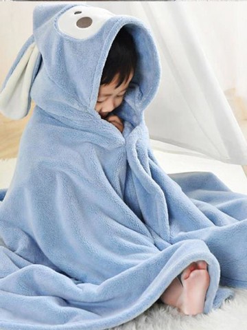 多想我新生嬰兒浴巾兒童帶帽比純棉吸水柔軟袍洗澡珊瑚絨披風斗篷 雙十二狂歡