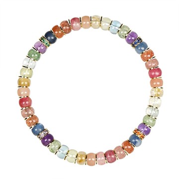 【正佳珠寶】彩寶礦石 頂級極淨多寶直切水晶 14g 水晶手珠