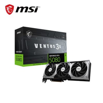 微星 RTX 5080 16G VENTUS 3X 顯示卡+微星Roamii BE Lite Mesh 路由器 WiFi 7 雙頻 分享器
