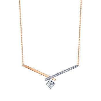 Daily Luxe 交織璀璨 18K金鑽石項鍊