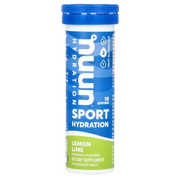 Nuun, 運動補水，泡騰電解質飲品，檸檬酸橙味，10 片