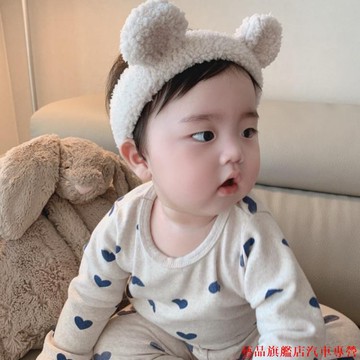 超可愛🌙Ins 韓國兒童髮帶熊耳朵, 可愛的卡通頭帶豪華批發帽