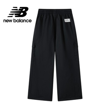 【New Balance】 NB 童裝梭織長褲_女性_黑色_7TF2305TBK