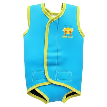 Splash About 包裹式保暖泳衣 100%氯丁橡膠+100%尼龍  S  水族剪影 水藍色