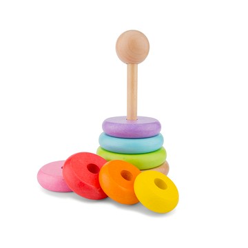 荷蘭 New Classic Toys - 幼幼彩色幾何疊疊樂