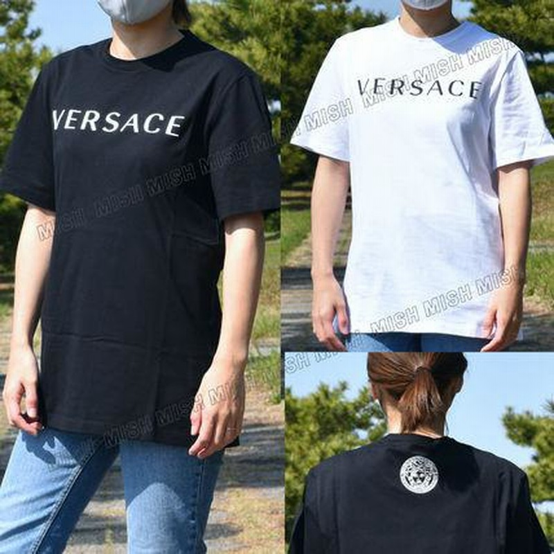 VERSACE バックメデューサ&フロントロゴTシャツ ヴェルサーチ