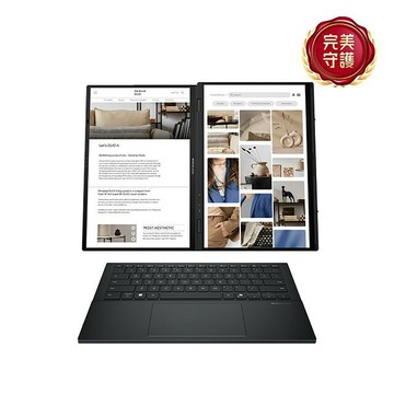 ASUS 華碩Zenbook Duo系列 UX8406CA 14吋AI輕薄觸控OLED筆電灰色(Ultra 9 285H/16GB/512GB/WIN11)