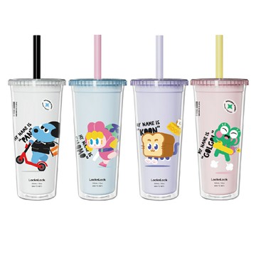 LocknLock 樂扣樂扣 酷趣珍奶吸管杯 750ml /個 HAP-533 系列