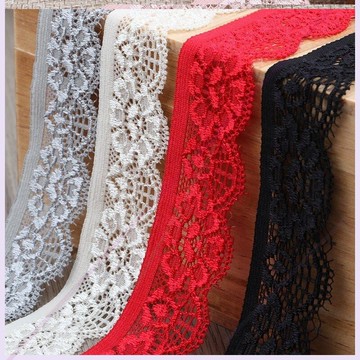 仙女洋氣搭配領子裙邊鏤空上衣襯衫v領深藍色黑色蕾絲花邊輔料窄