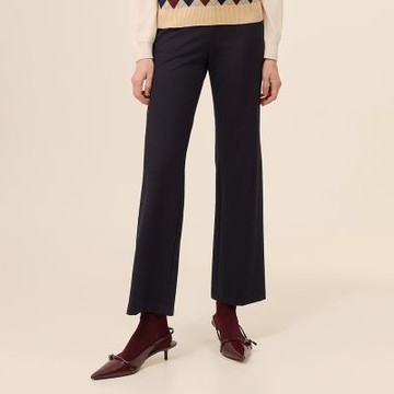 ILEY伊蕾 都會質感縲縈小直筒褲(深藍；M-2L)