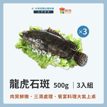 【全國漁會】龍虎石斑(500g/尾)-3入組