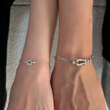 流光馬蹄手鍊 | 情侶閨密手鍊| 純銀 | 免運 | Belinda輕珠寶