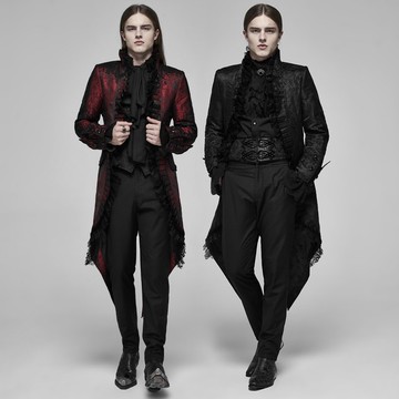 黑暗洛可可煉金師燕尾禮服外套 - 多色 / 僅有紅