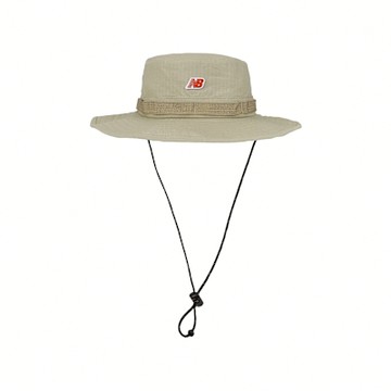 New Balance NB 漁夫帽 Bucket Hat 卡其 抽繩 戶外 遮陽 帽子 LAH51019SOT