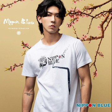 【秋冬新品㊙結帳2件再88折】武者繪短TEE - BLUE WAY 日本藍