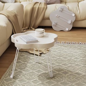 簡約現代創意飄窗小桌子折疊茶幾多功能圓桌邊幾可移動小戶型桌子