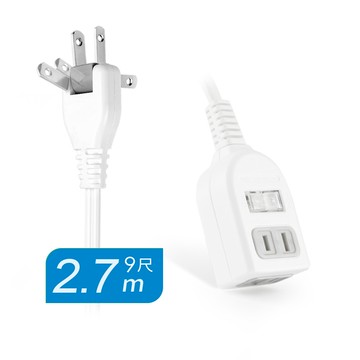 [RONEVER] 1切2座2P延長線 ZPR-013-2 9尺