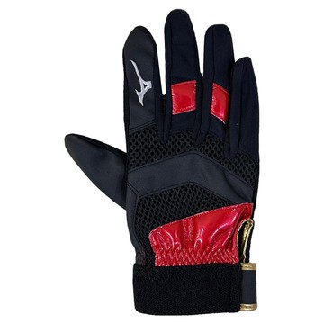 Mizuno 美津濃 守備用手套 右手用 1ETED47169  L  黑色/紅色  1個