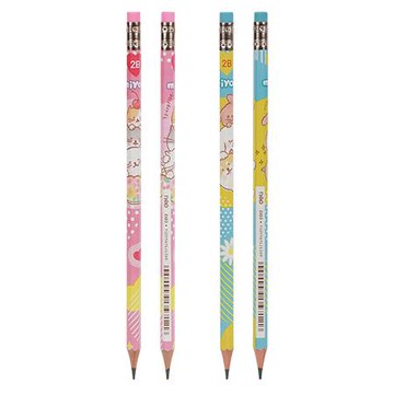 得力Deli miyou皮頭鉛筆/EC012-2B/2B/12支