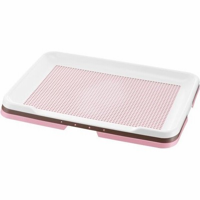 リッチェル　お掃除簡単ステップトレー　ワイド　ライトピンク