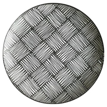 日製 現代輕量市松9皿  23.7 x 2.5cm  單一顏色  1個  陶瓷