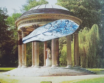 木刻手繪墜飾 - 羽毛