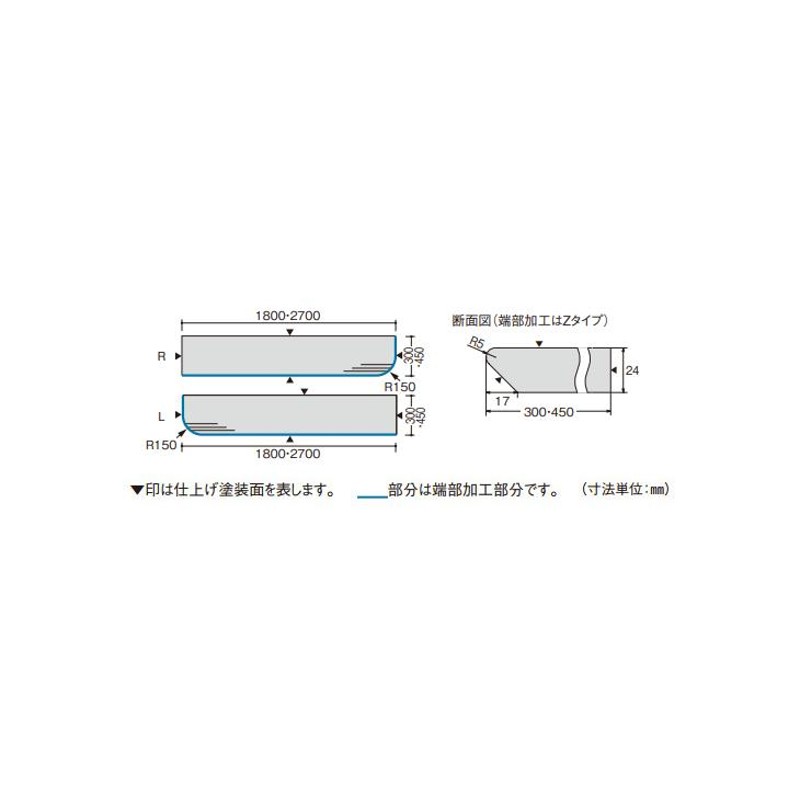 パナソニック インテリアカウンター 耐水集成タイプ B型 厚み24mm 長さ1800mm 奥行300mm PTE2CB36 Panasonic |  LINEブランドカタログ